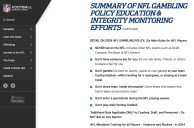 NFL Clarifies Gambling Policy for Players and Personnel Ahead of Season Kickoff